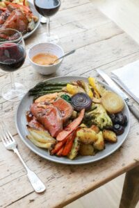 Roasted Salmon with Vegetables