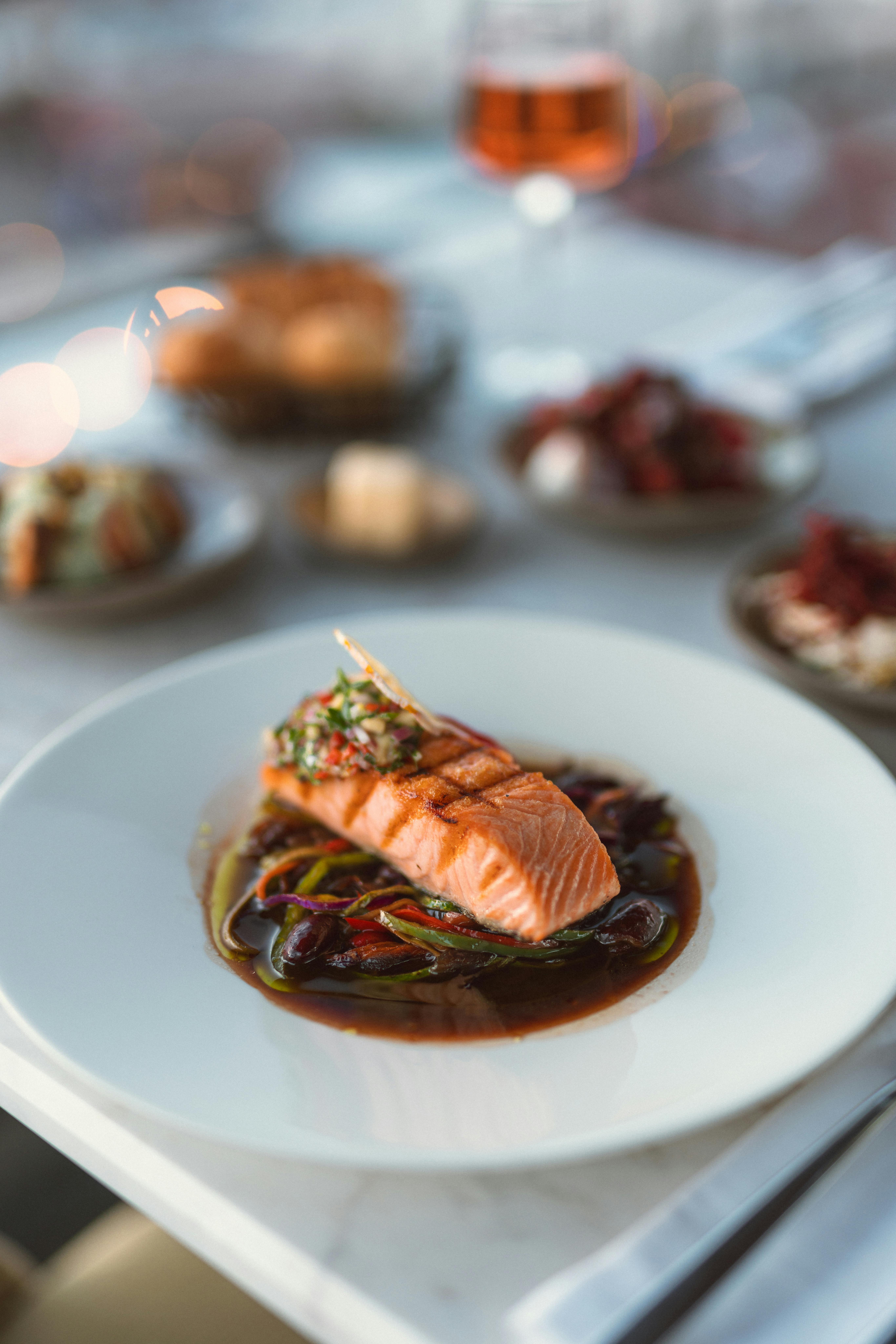 Pan-Seared Salmon with Vegetables