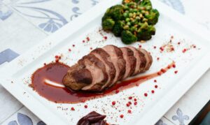 Pan-Seared Duck Breast with Cherry Sauce