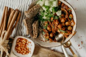 Chickpea Curry with Rice