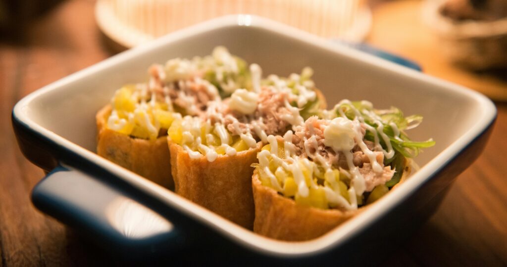 Inari Sushi Rolls with Tuna Salad