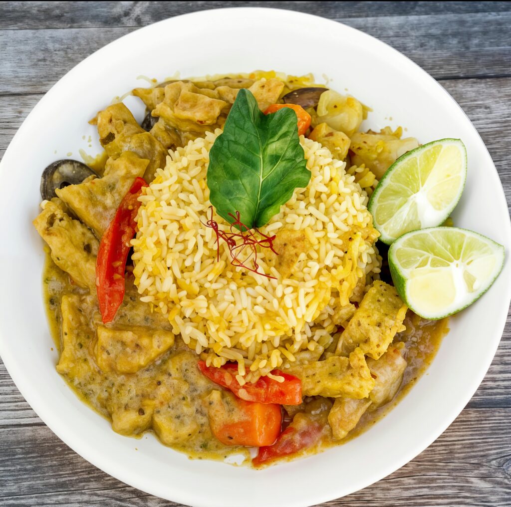 Green Curry with Chicken and Rice