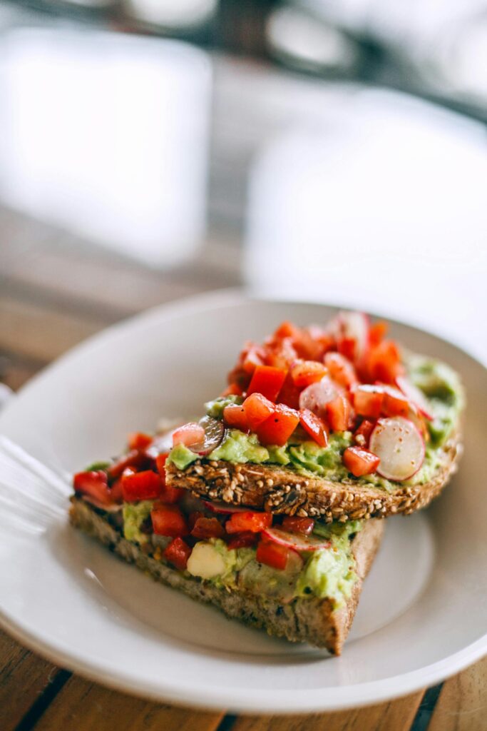 Avocado Toast with Tomato and Radish