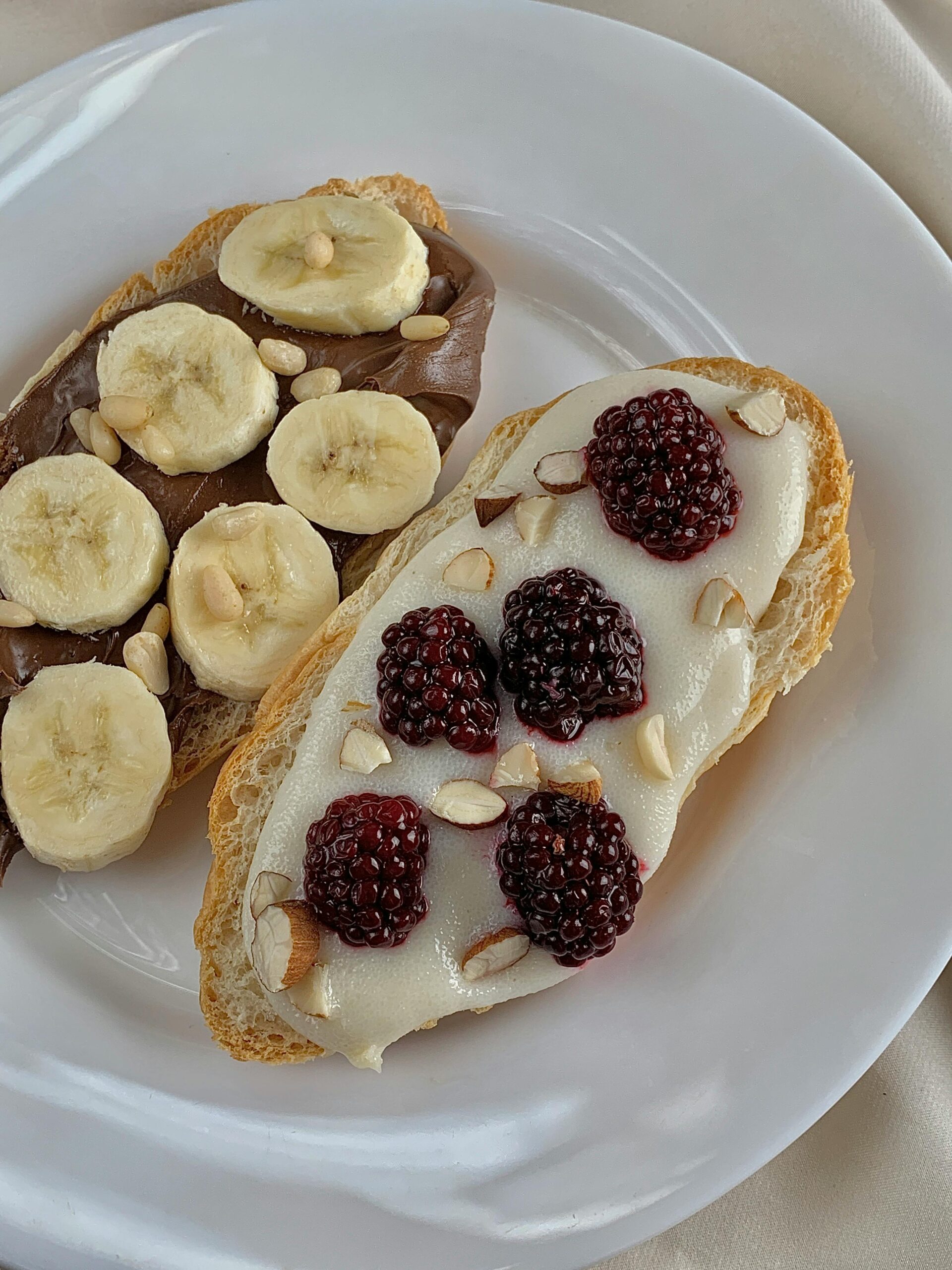 Nutty and Fruity Breakfast Toasts