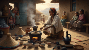 Drinking Coffee With Locals In Ethiopia